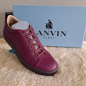 Lanvin Low Top Lace Up Sneakers